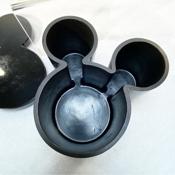 DISNEY Mickey Mouse Iconic Headshape Trinket Cotton Jar Bathroom Accessory - Picture 2 of 9